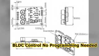 JY03B Sensorless BLDC Motor Controller No Programming Needed